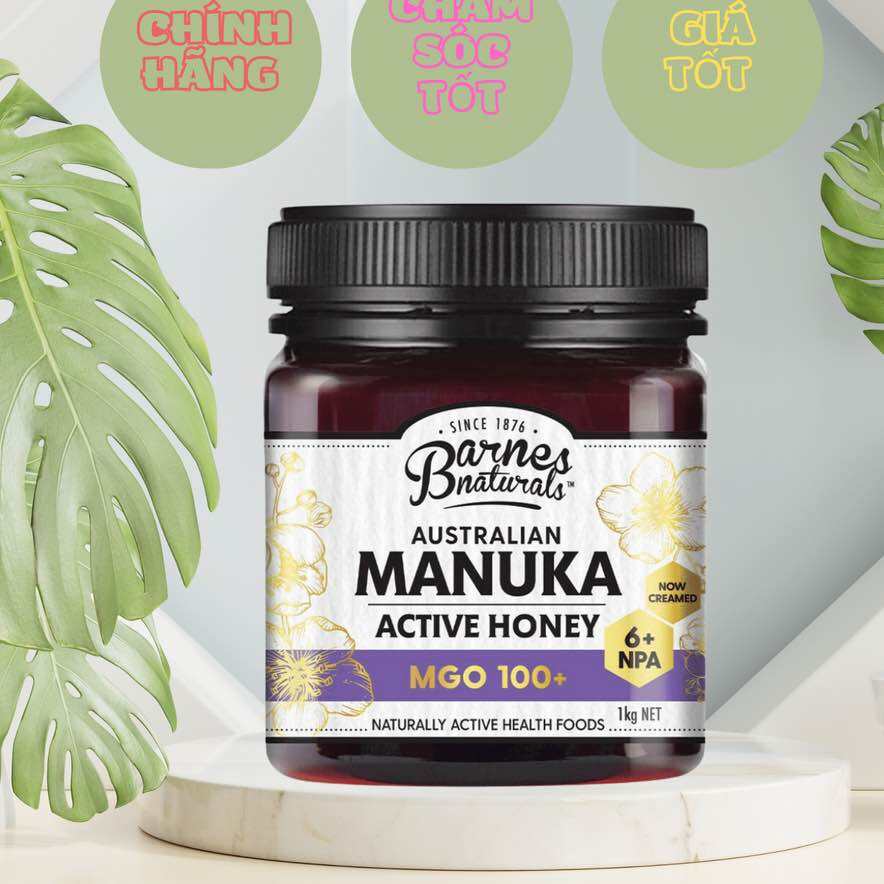 Mật ong Manuka  Barnes Naturals Australian Manuka Honey MGO 100+( hộp 1 kg)