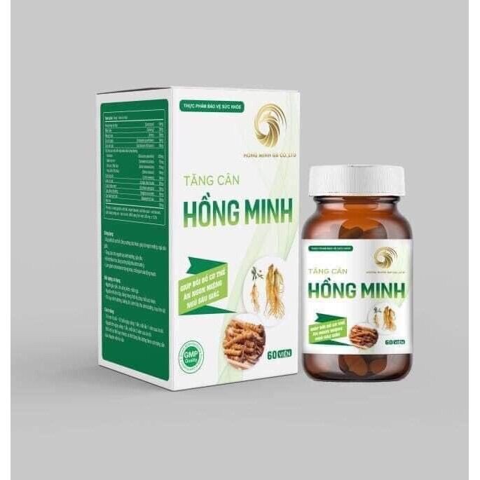 Tăng cân Hồng Minh mẫu mới hộp 60v