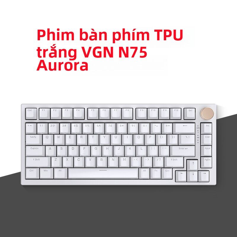 Bộ Lọc Phím Cơ VGN N75 pro Full Cover Bằng Silicon TPU Chống Bụi Chống Thấm Nước Chống Trượt Chống L