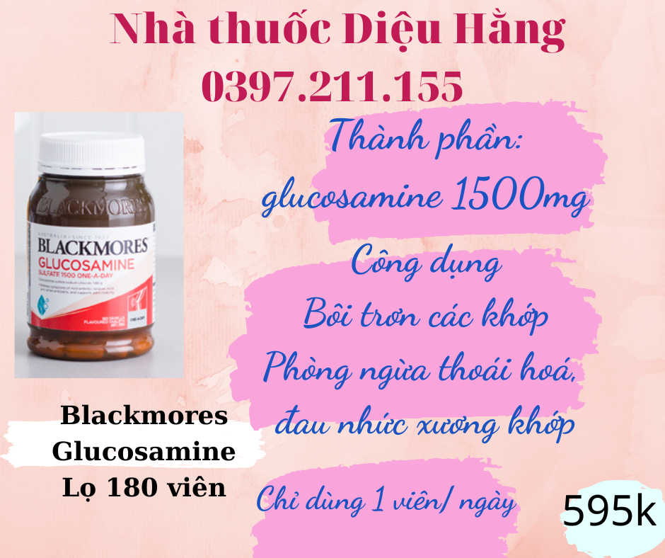 Viên uống Glucosamine Blackmores lọ 180 viên
