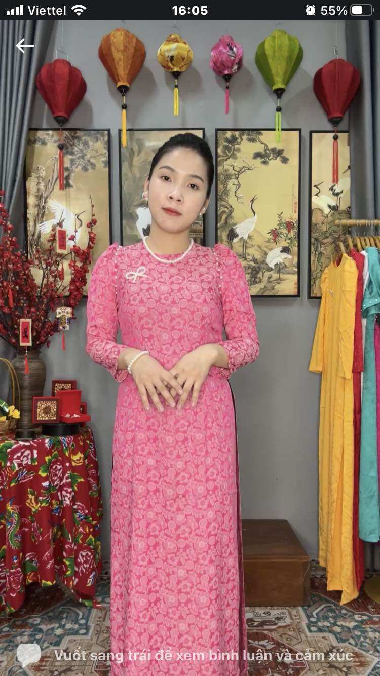 ÁO DÀI GẤM TT CAO CẤP QA16