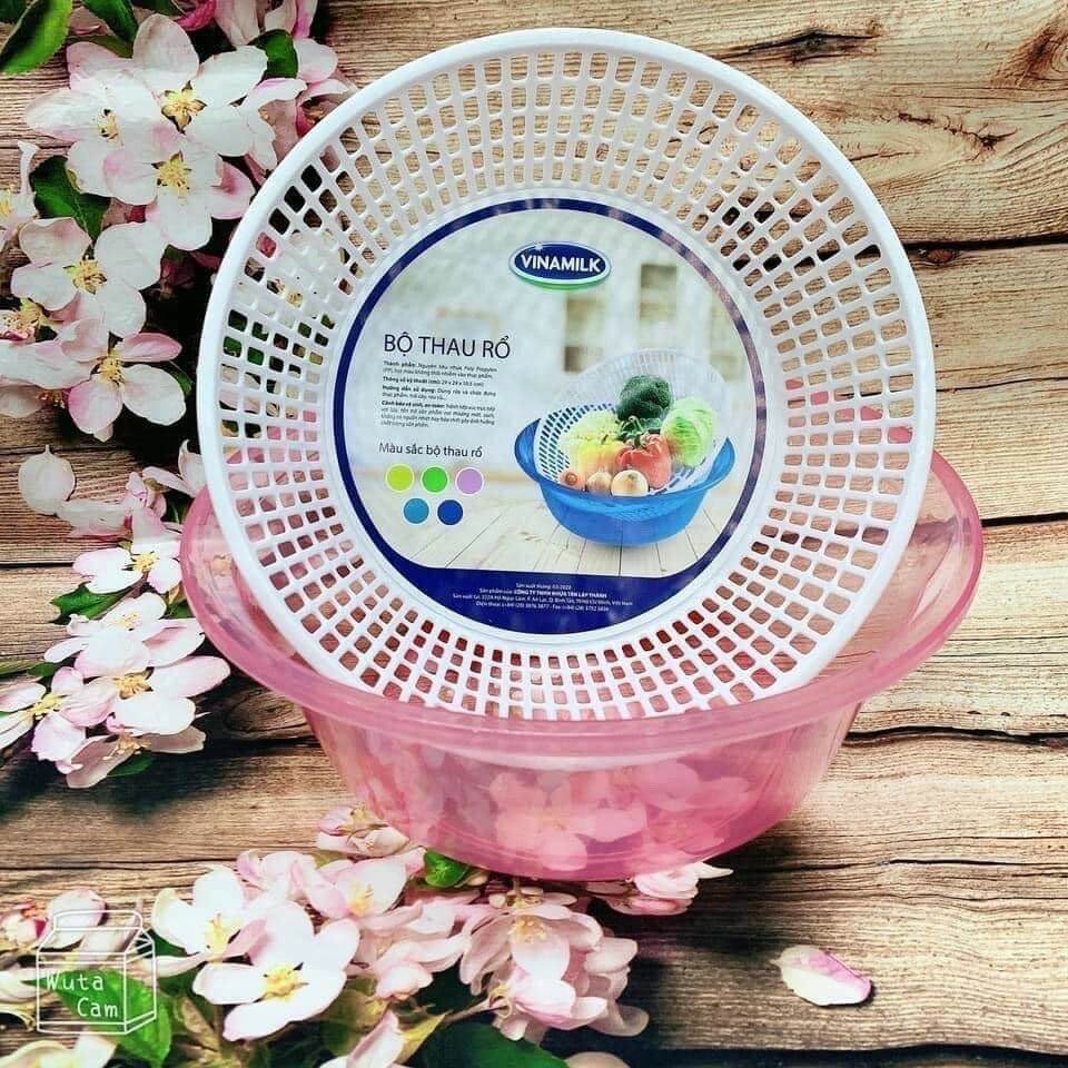 Set thau kèm rổ quà vinamilk giá rẻ