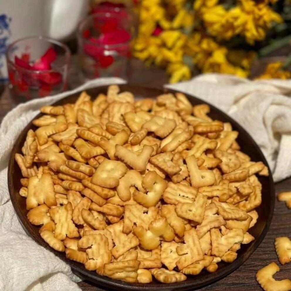 Bánh chữ cái abc 500g ( Bánh quy mặn chữ cái tuổi thơ)