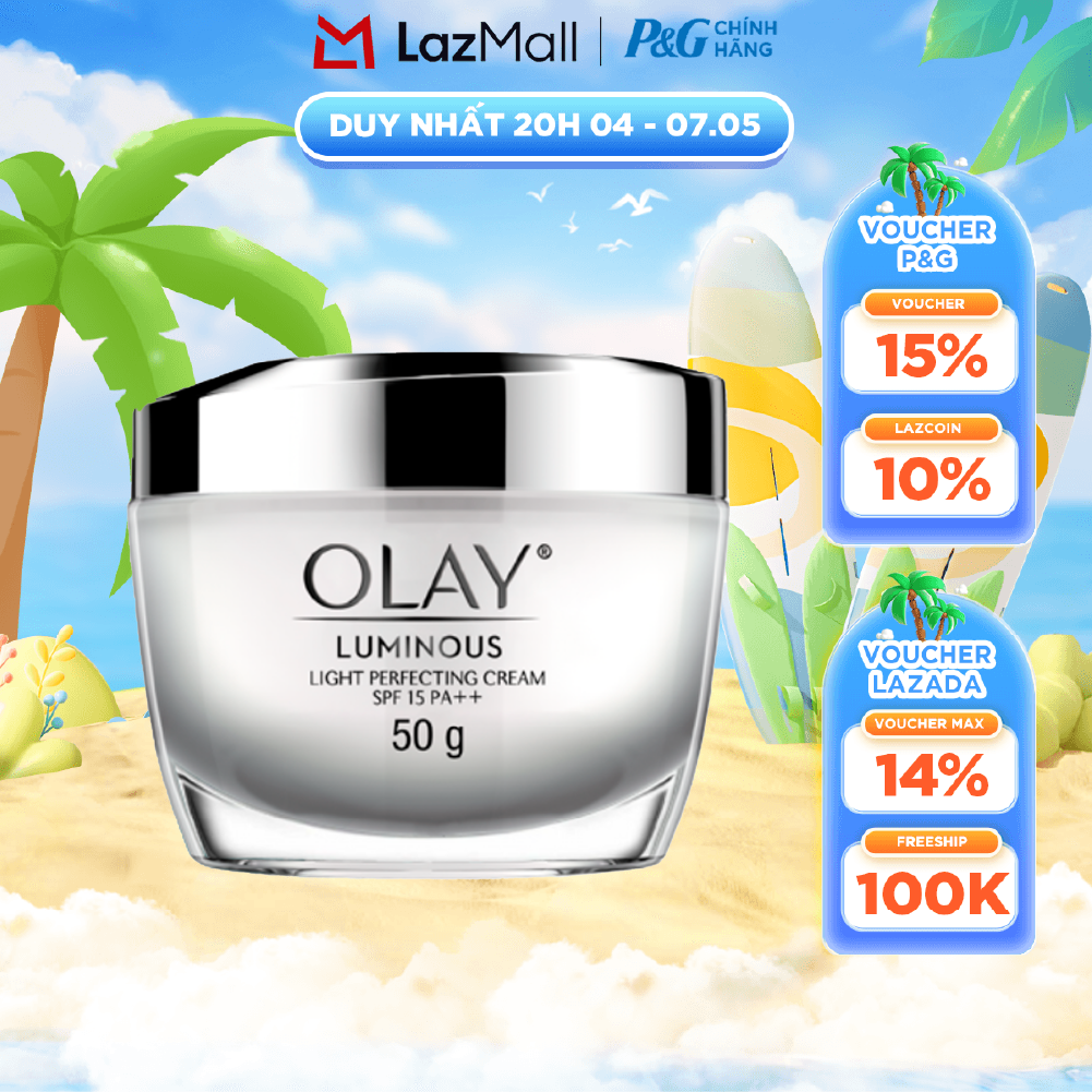 Kem Dưỡng Ban Ngày OLAY LUMINOUS Dưỡng Sáng Da Ngăn Tia UV SPF15 PA++ Hũ 50G