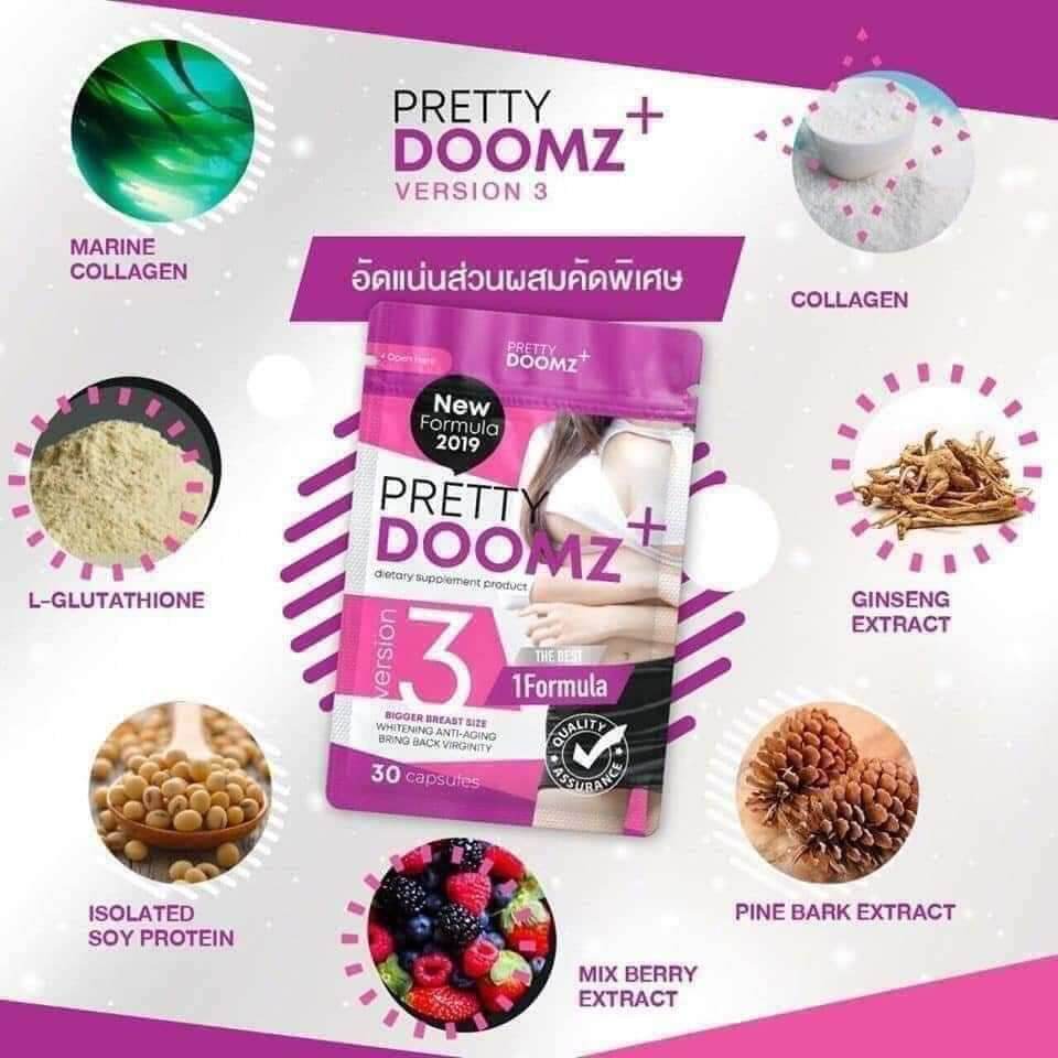 Gói 30 viên nâng mông nở ngực patty doomz thái lan
