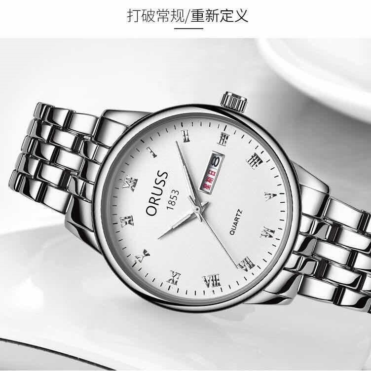 Đồng Hồ Đeo Tay Nữ Hoàn Toàn Tự Động Mẫu Mới Nữ Đồng Hồ Không Phải Cơ Chống Nước Học Sinh Phong Cách Hàn Quốc Lịch Ngày Thép Tinh Doanh Nhân Đơn Giản