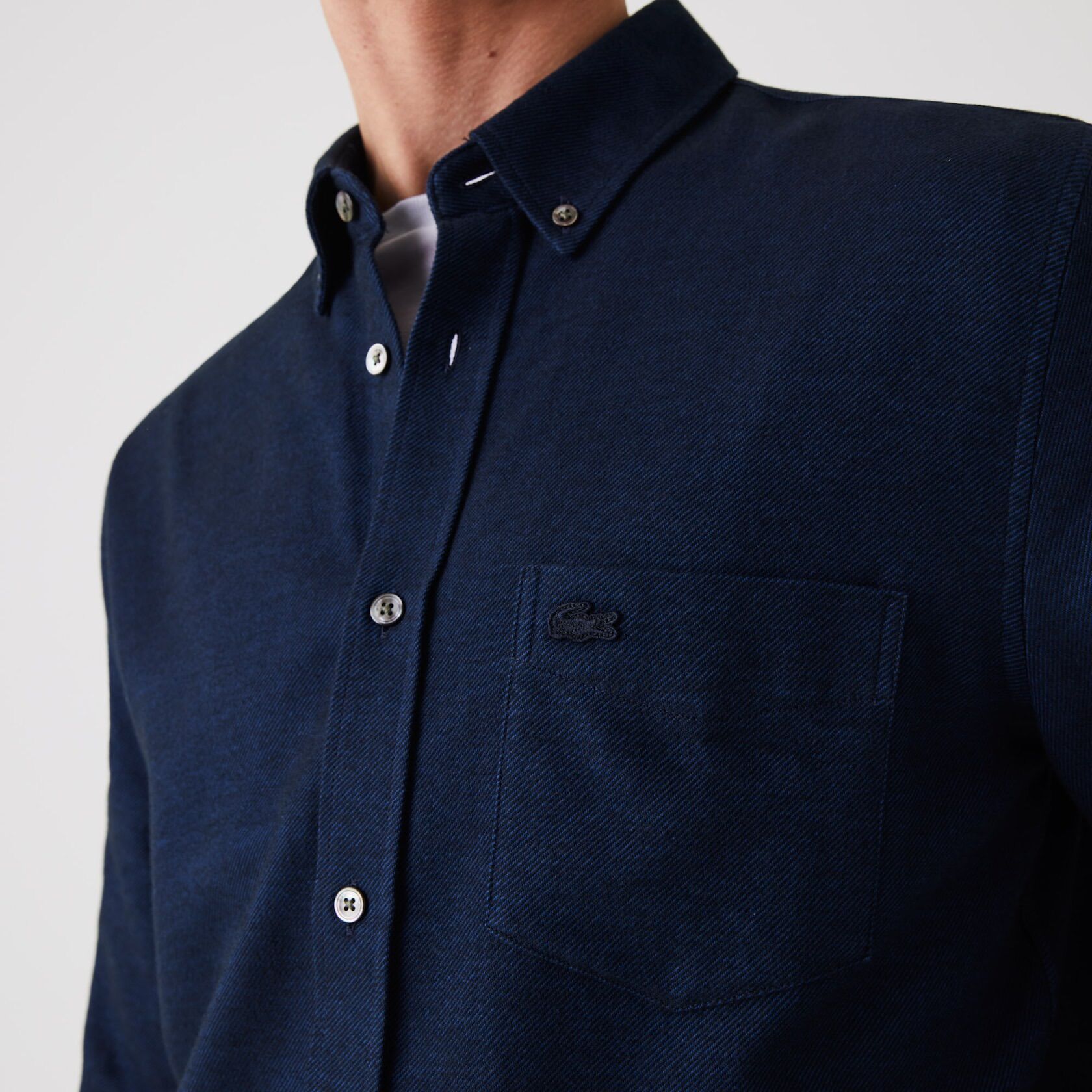 Lacoste Regular Fit Brushed Effect Cotton Shirt CH4129