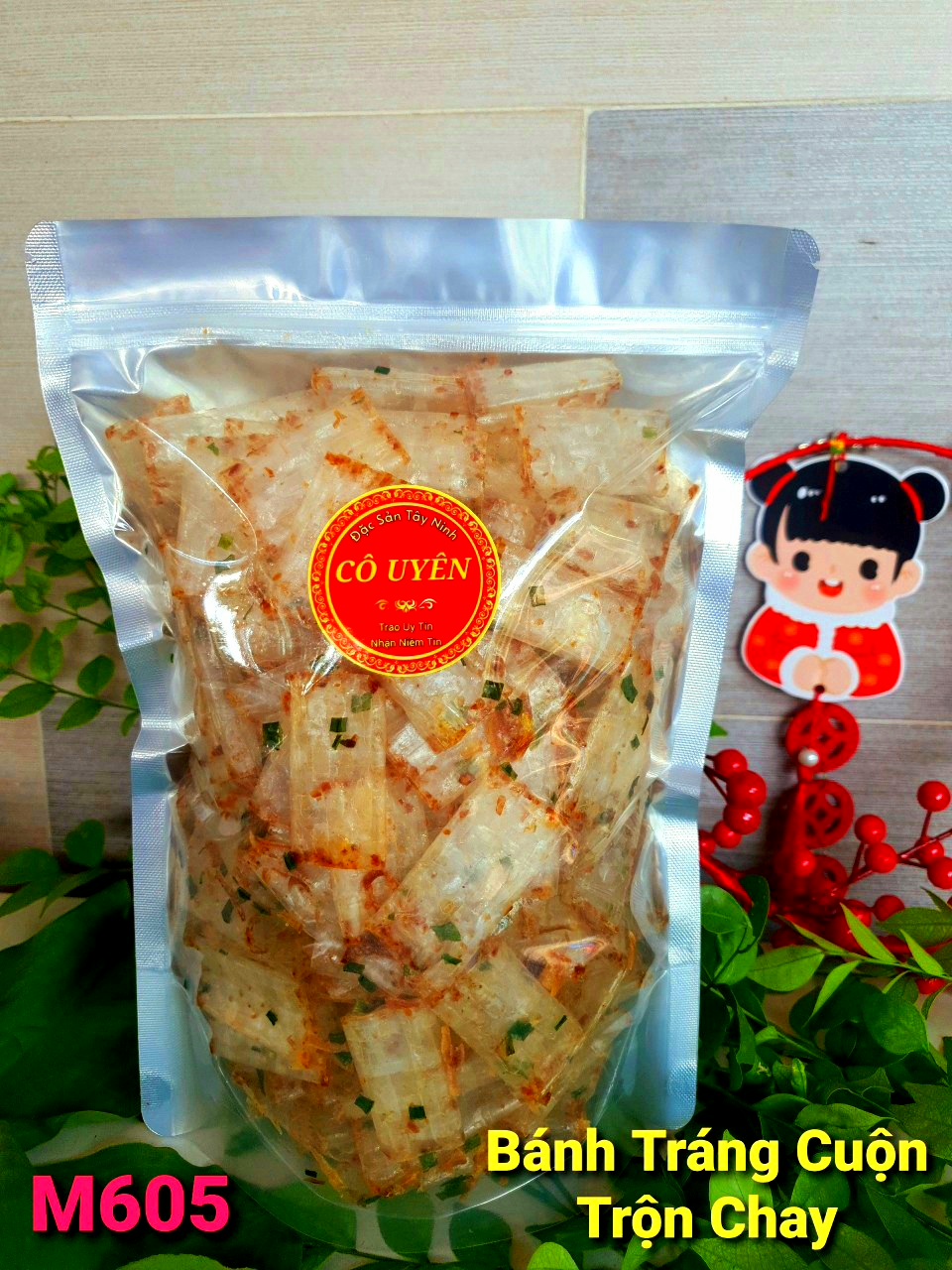 Bánh Tráng Cuộn Trộn Chay Thơm Siêu Ngon [0,5kg]