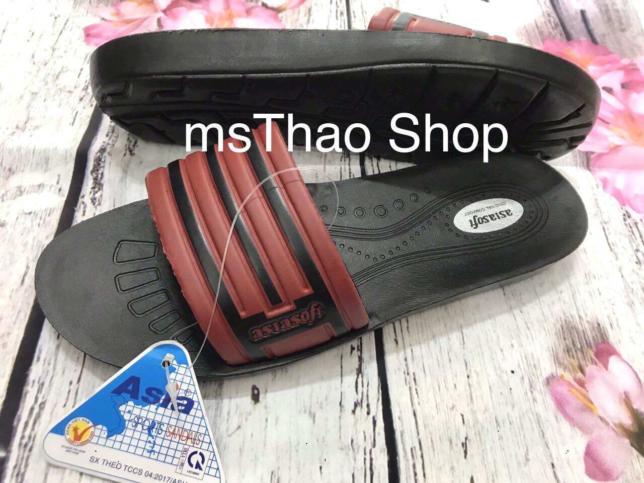 Dép ASIA nữ 3 sọc bà già DW10