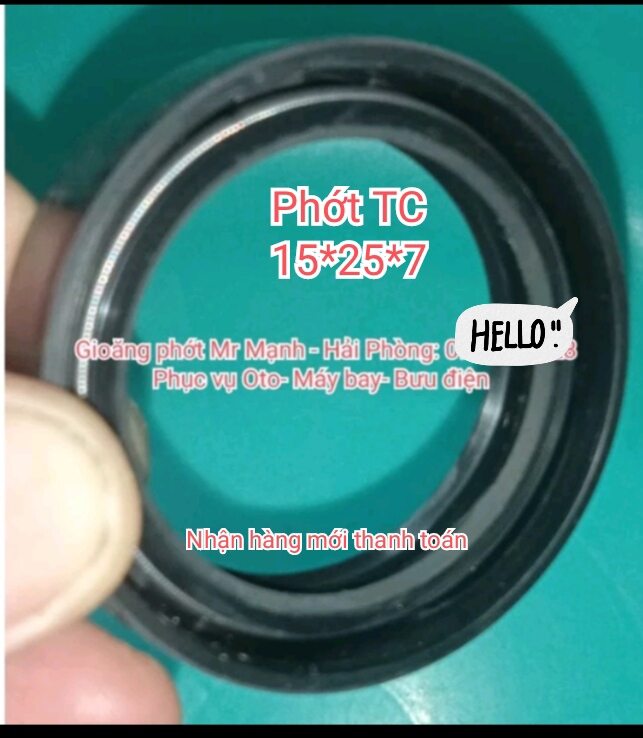 Phớt TC 15x25x7, 15*25*7