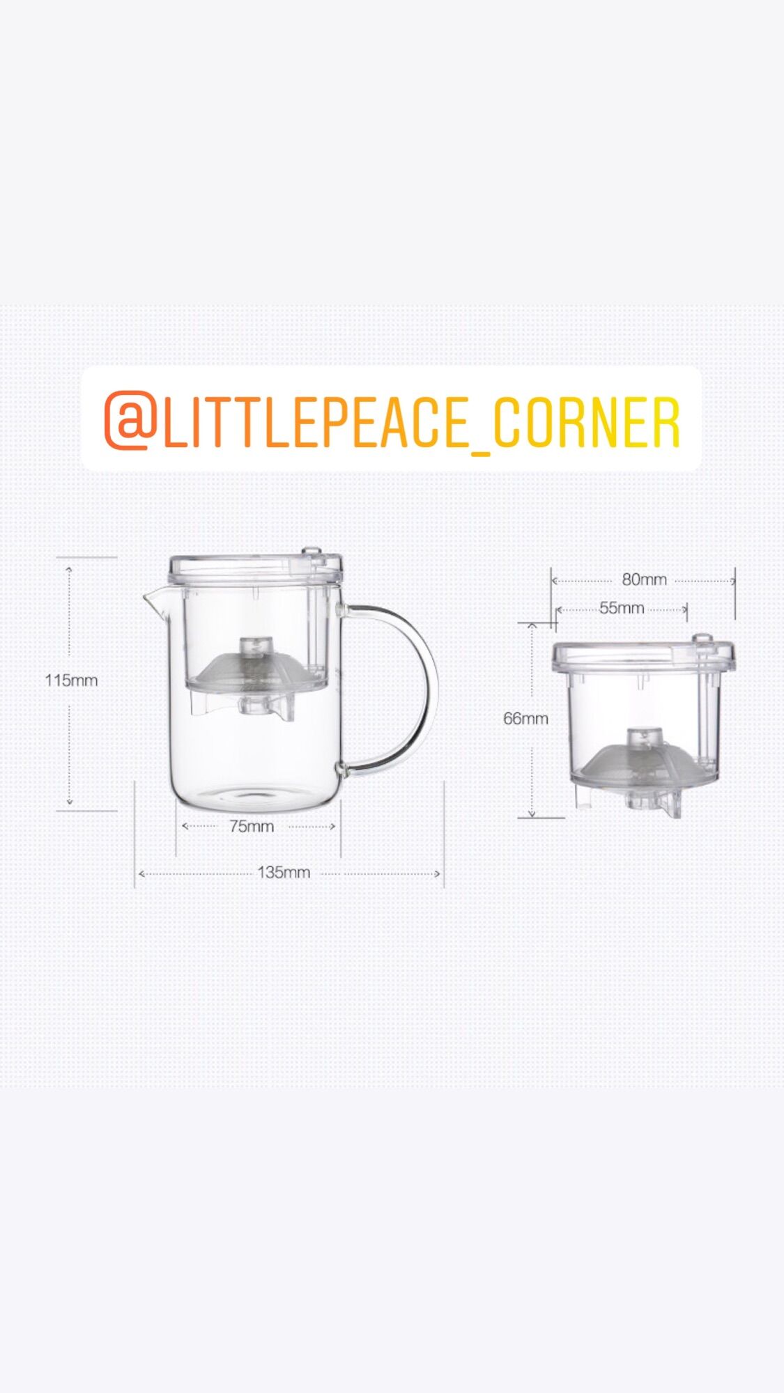 Cốc pha trà lõi lọc có nút bấm