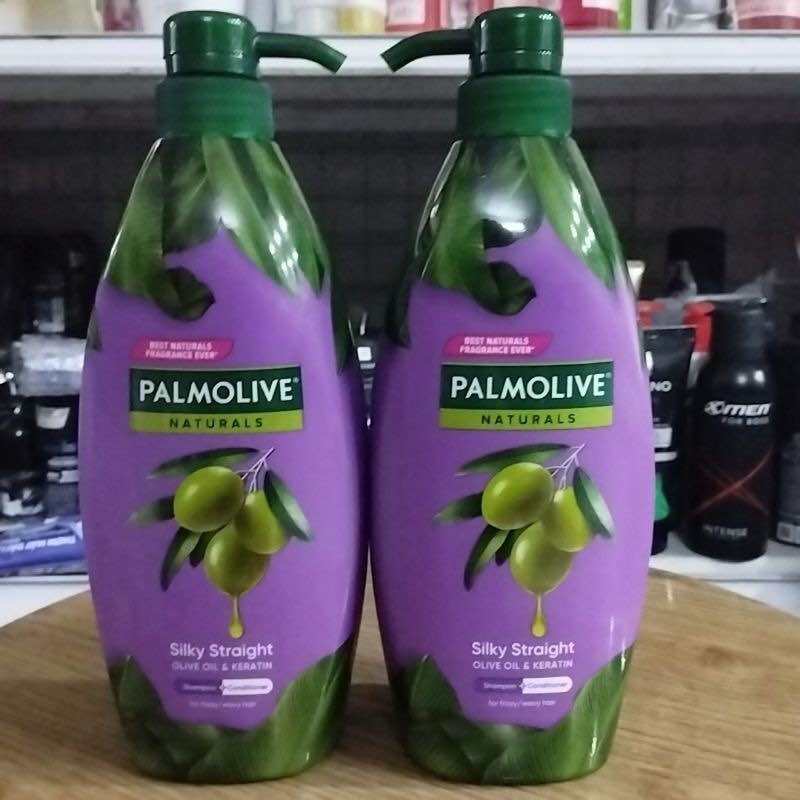 Dầu gội Palmolive 600ml giúp tóc suông mượt óng ả.