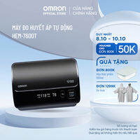 Máy Đo Huyết Áp Bắp Tay Cao Cấp Omron Hem-7600T - Kết Nối Điện Thoại - Intellisense - Sản Xuất Nhật Bản