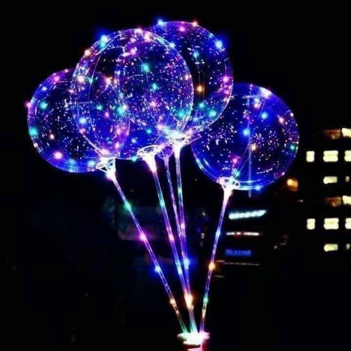 Bóng bay galaxy đèn nháy sáng trong suốt