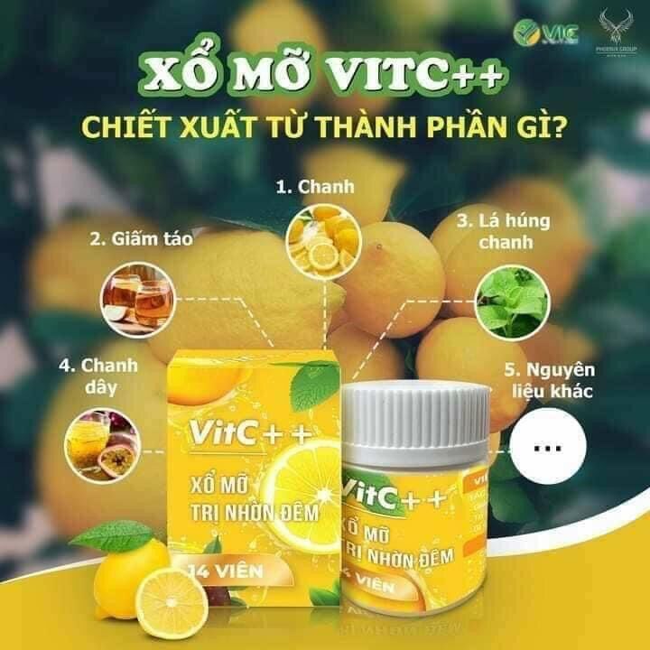 Viên xổ mỡ ban đêm vitc ++ chính hãng - viên xổ mỡ ban đêm vitc