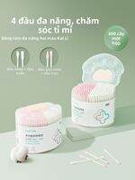 Tăm Bông Dùng Một Lần Đa Năng Cho Làm Sạch Tai, Trang Điểm và Tẩy Trang