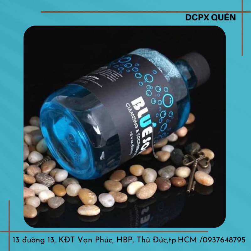 Blue soap 500ml & loại nhỏ 40ml tặng kèm chai tạo bọt. chai tạo bọt