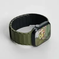 Dây Đeo Từ Tính Bằng Silicon Tương Thích Với Apple Watch Series 1/2/3/4/5/6/7/8/9/SE Ultra 3/2 - Dây Đeo Đồng Hồ Phổ Thông Cho Nhiều Mẫu Mã Khác Nhau 40mm-46mm