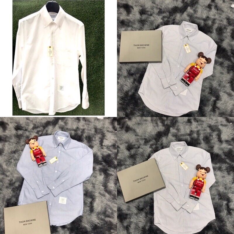 Áo sơ mi thom brown trơn xanh, trắng, sọc