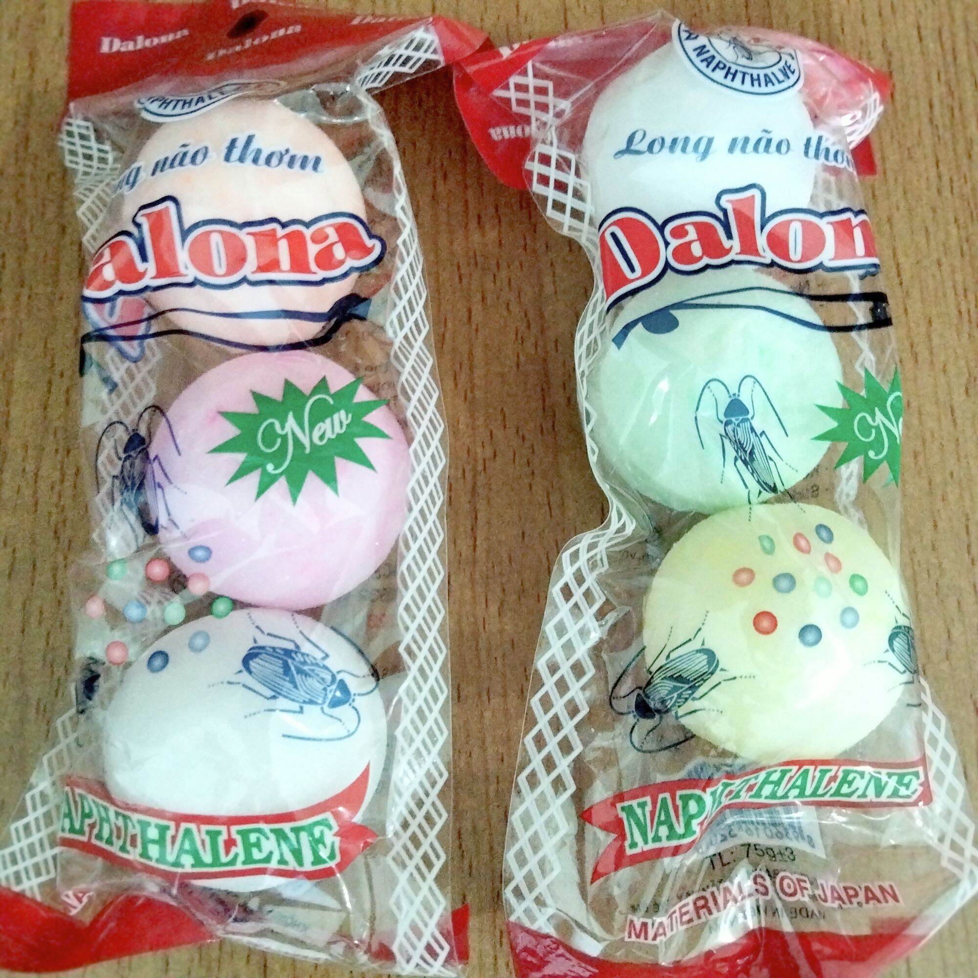 Băng phiến long lão thơm 1 gói gồm 3 viên to  khử mùi hôi xua đuổi côn trùng