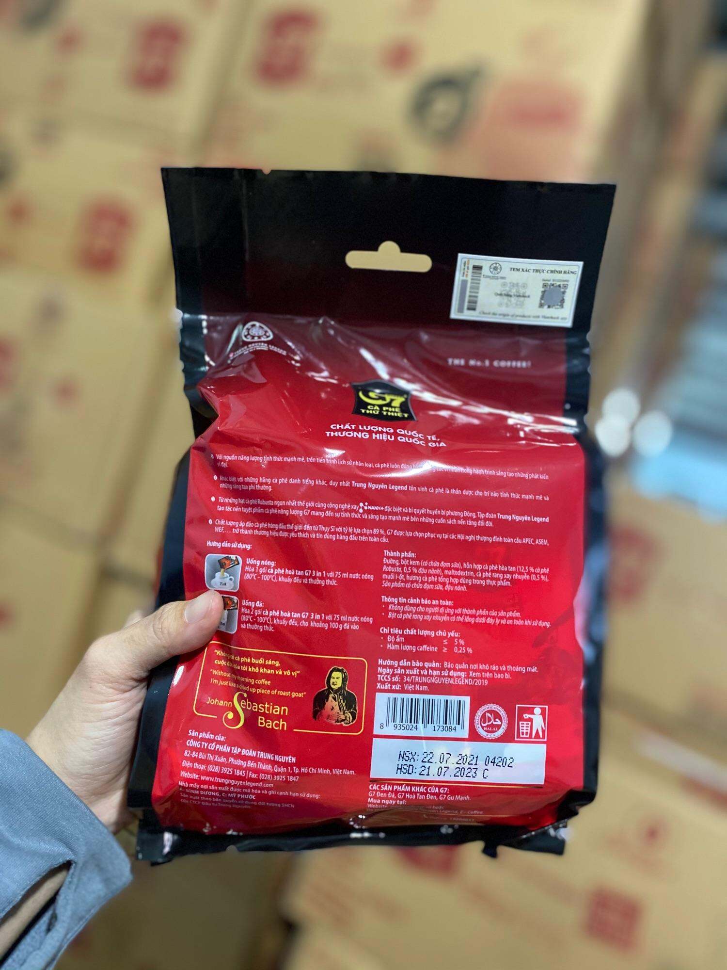 Cà Phê Sữa G7 - Bịch 20 gói 16g -