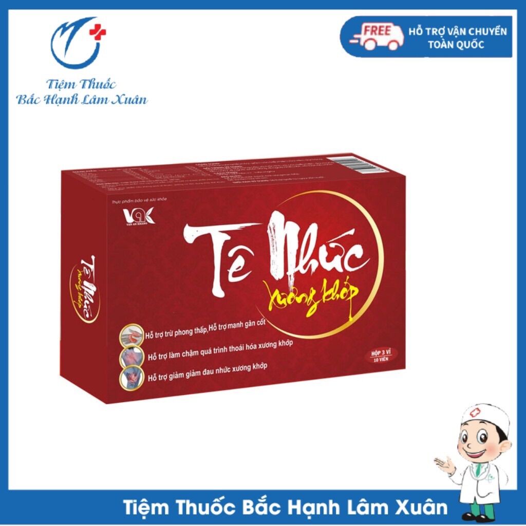 Tê nhức xương khớp, hỗ trợ hoạt huyết, trừ phong thấp, mạnh gân cốt