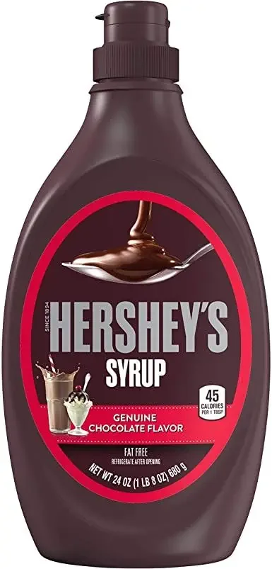 [HCM]Sốt topping Siro socola nguyên chất Hersheys syrup chocolate Mỹ 680g