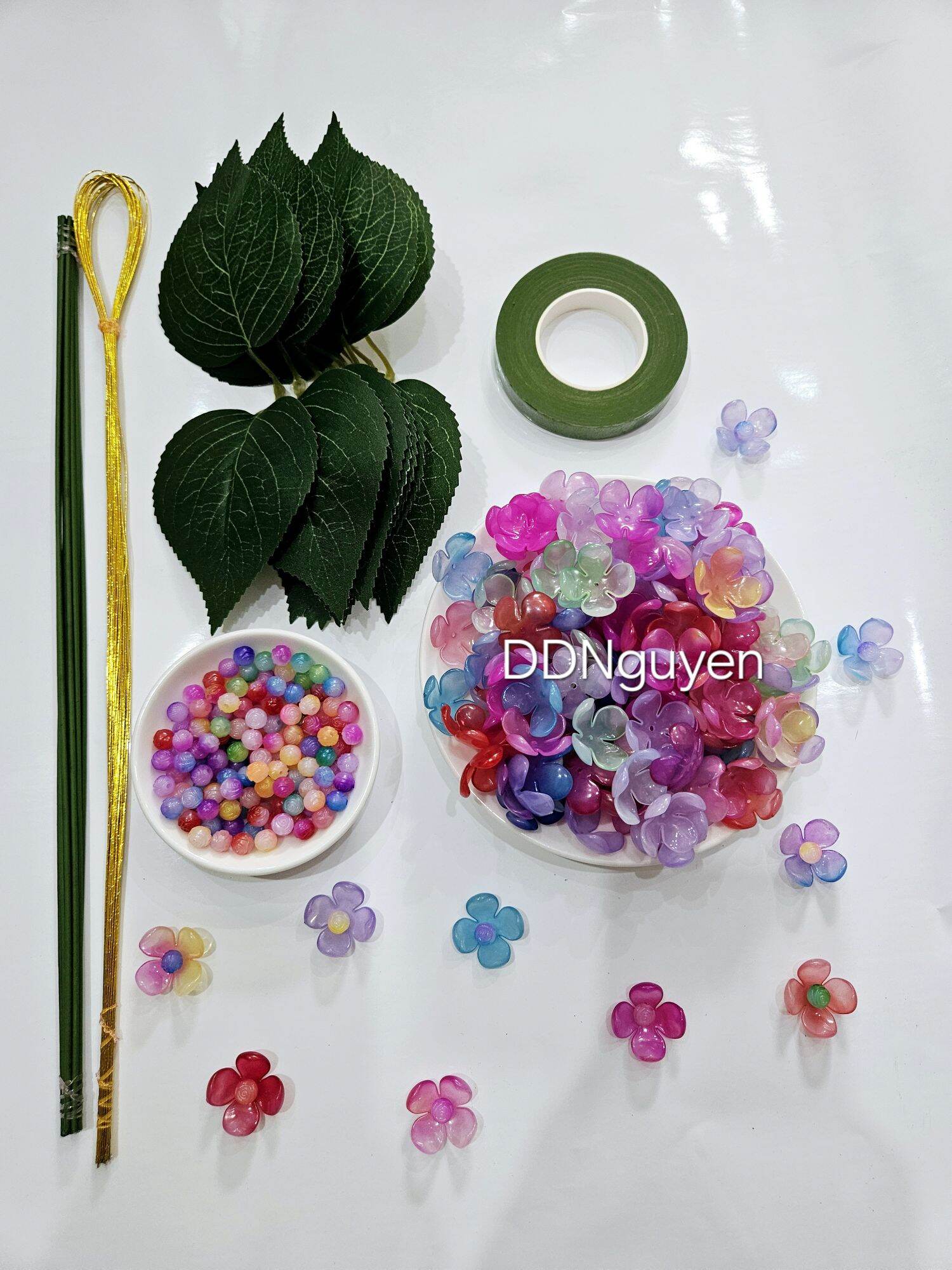 Set vật liệu làm hoa cẩm tú cầu (Mẫu 2)