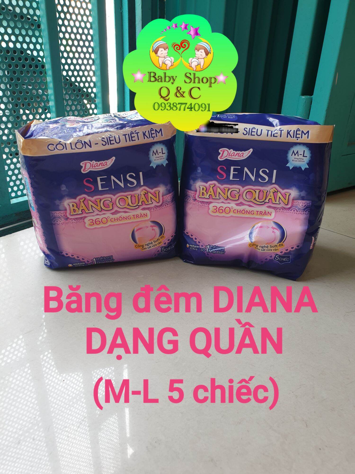 ??băng đêm dạng quần diana sensi m-l 5 chiếc