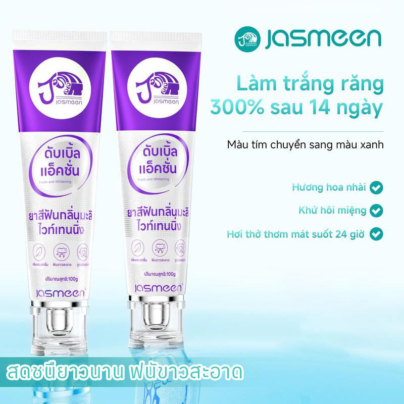 1 HỘP -Kem Đánh Răng Làm Trắng Răng Hương Hoa Nhài - Làm Sáng Tự Nhiên - Chăm Sóc Răng Miệng Hiệu Quả