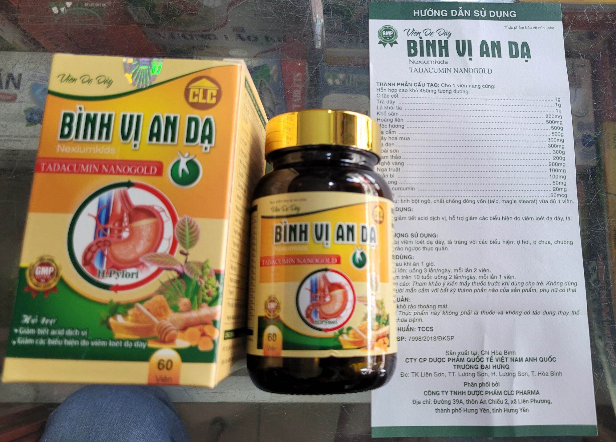 VIÊN DẠ DÀY BÌNH VỊ AN DẠ