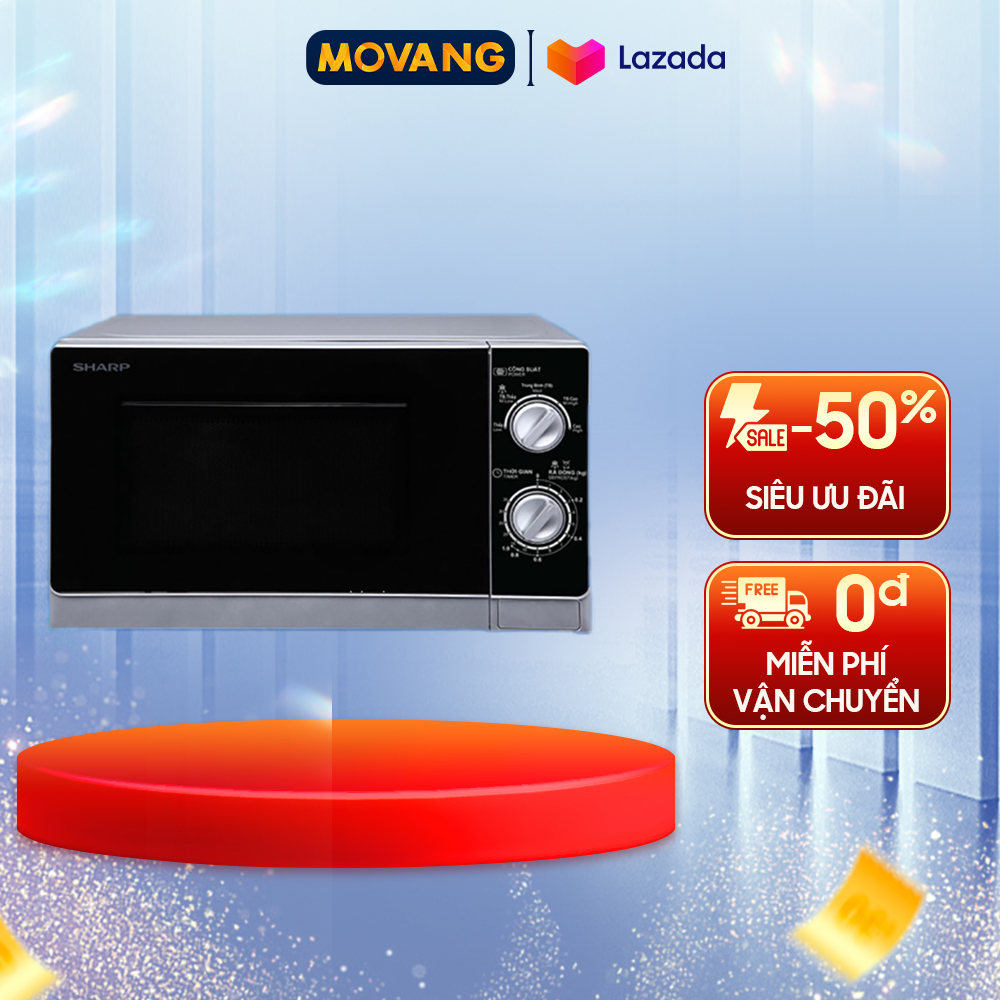 [GIAO TẠI HCM] - Lò vi sóng Sharp R-205VN 20 lít - Rã đông, hâm, nấu