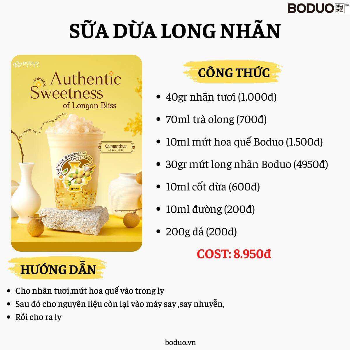 Mứt nhãn Boduo túi 1kg