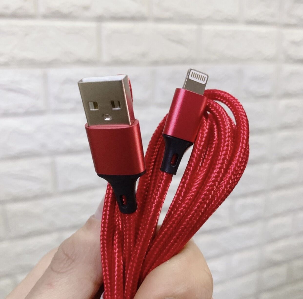 Dây cáp sạc 1m5 bọc vải dù dài chuẩn sạc Lightning /Micro usb /Type-C