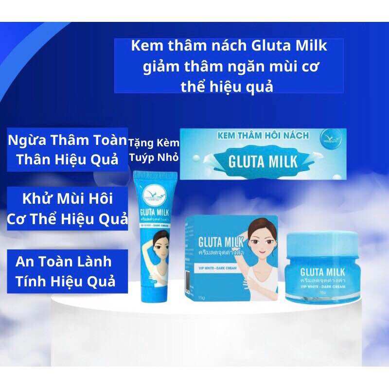 Kem Thâm Nách Gluta Milk Vip White (Chính hãng)