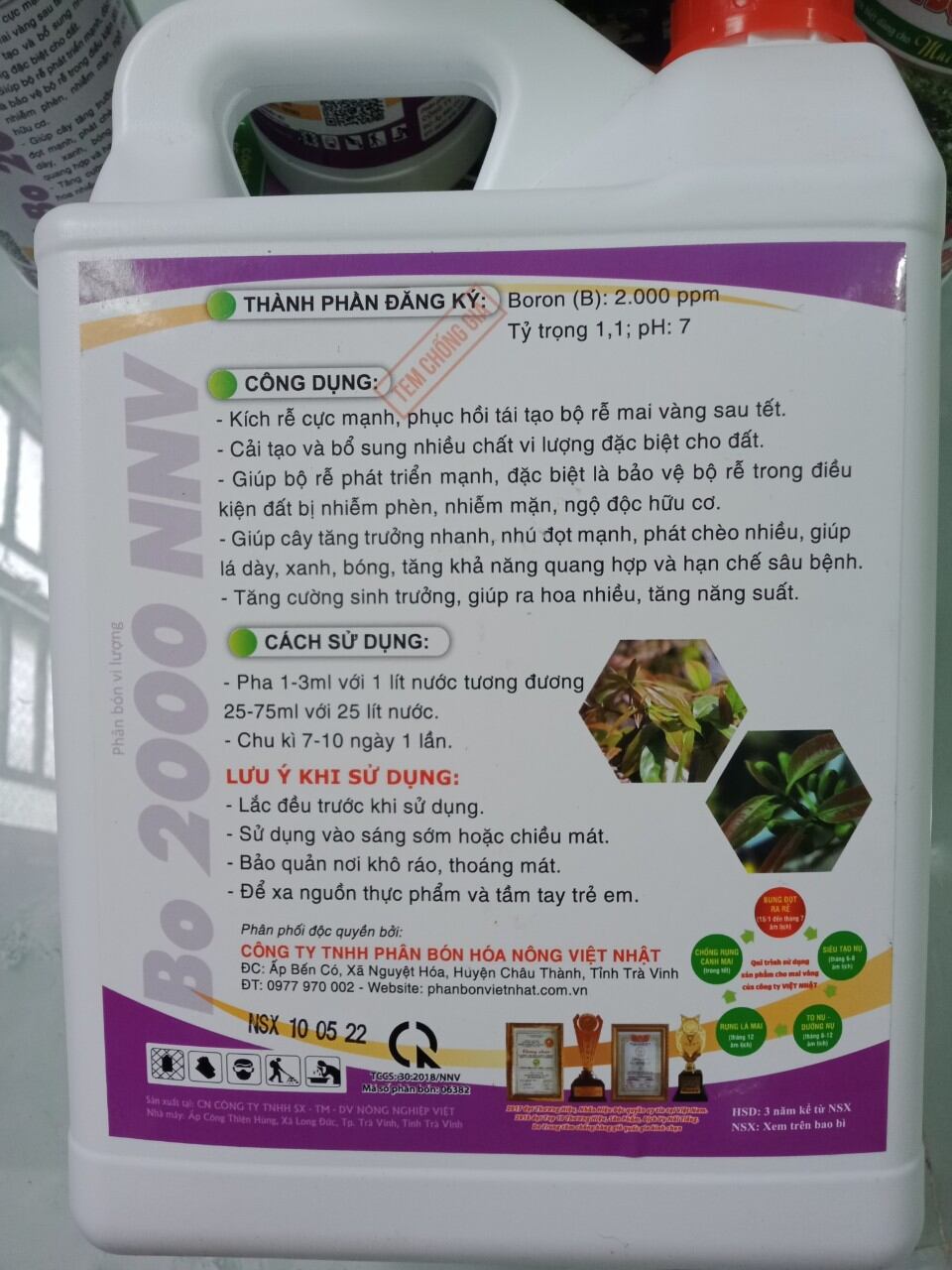 BUNG ĐỌT RA RỄ MAI VÀNG - CAN 5 LÍT.
