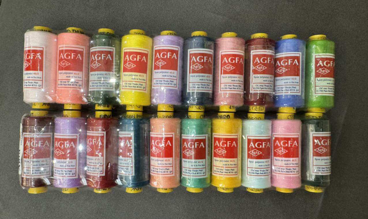 CHỈ MAY AGFA - CHỈ MAY CUỒN NHỎ - CHỈ MAY NHIỀU MÀU