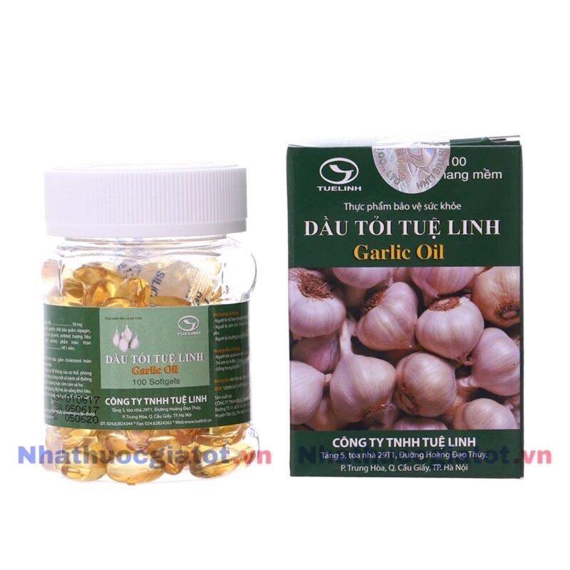 DẦU TỎI TUỆ LINH - Garlic Oil - Ngăn ngừa cúm, hạ mỡ máu, gan nhiễm mỡ