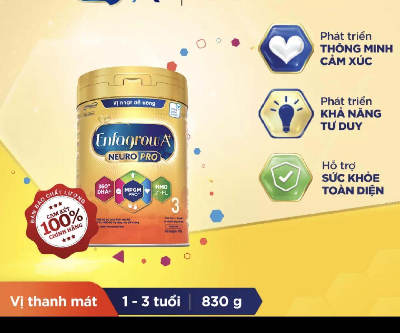 Sữa Bột Enfa A+ Neuro 3 870g ( Mẫu mới )