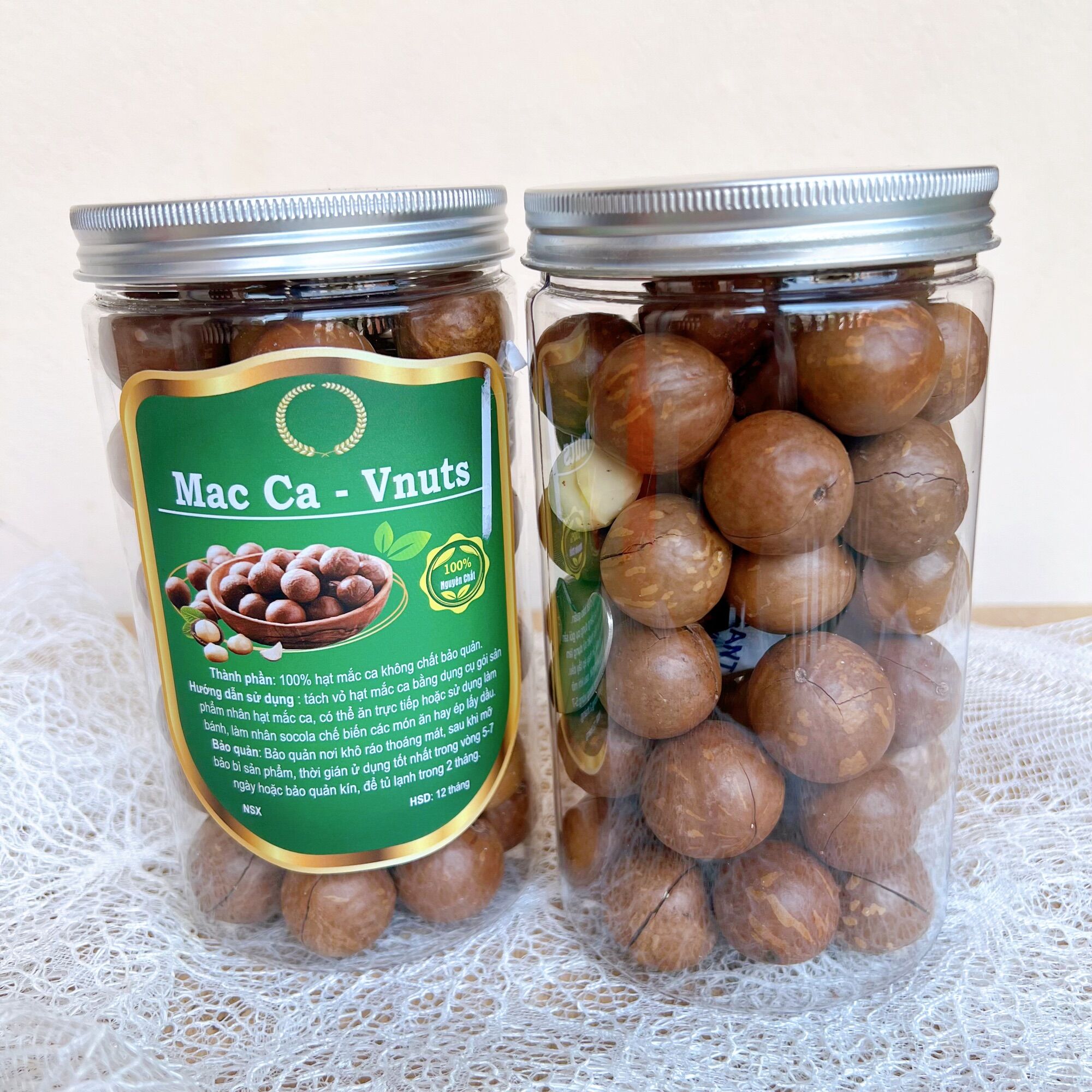Quả macca sấy nứt vỏ 500g