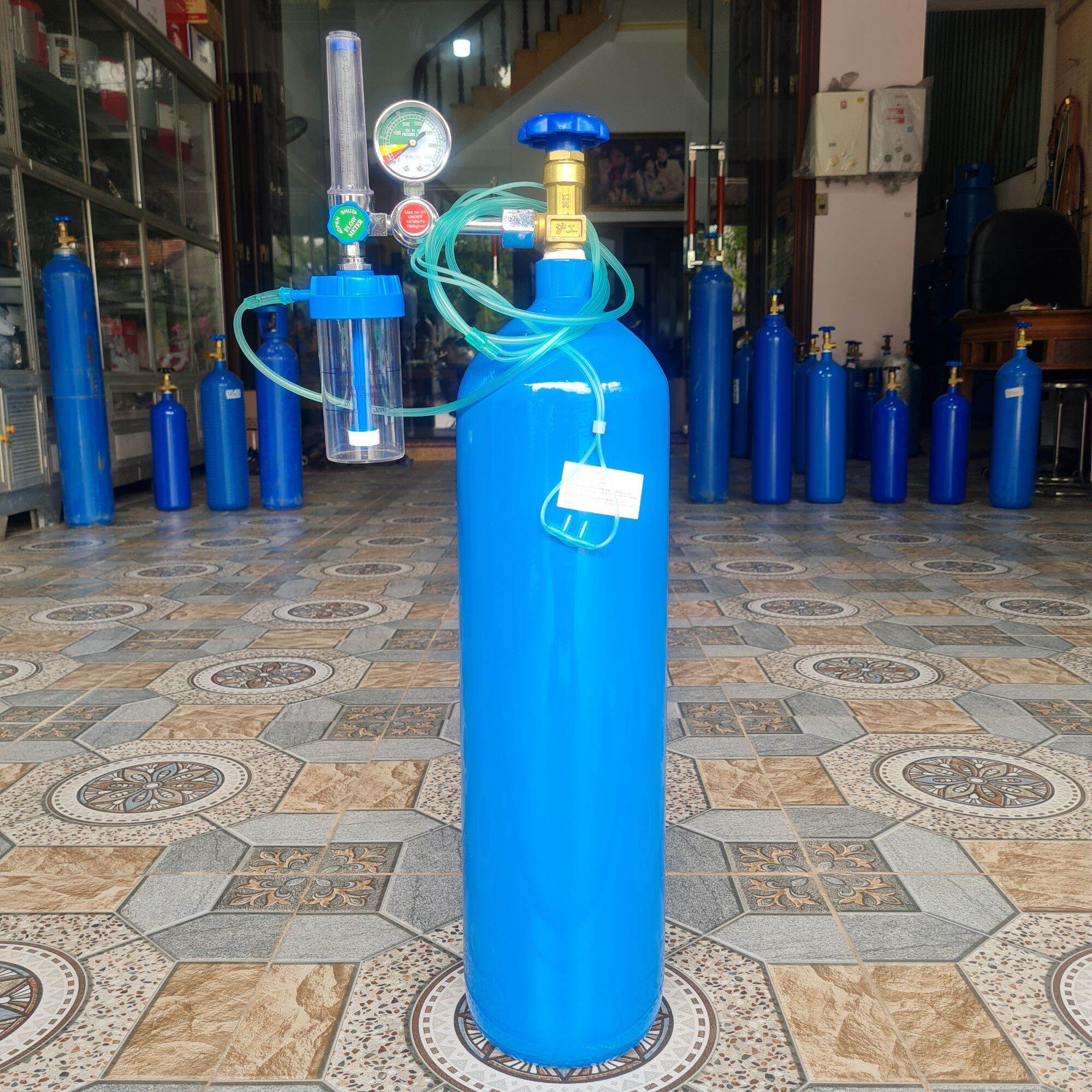 Bình Oxy y tế 9L sử dụng ngay
