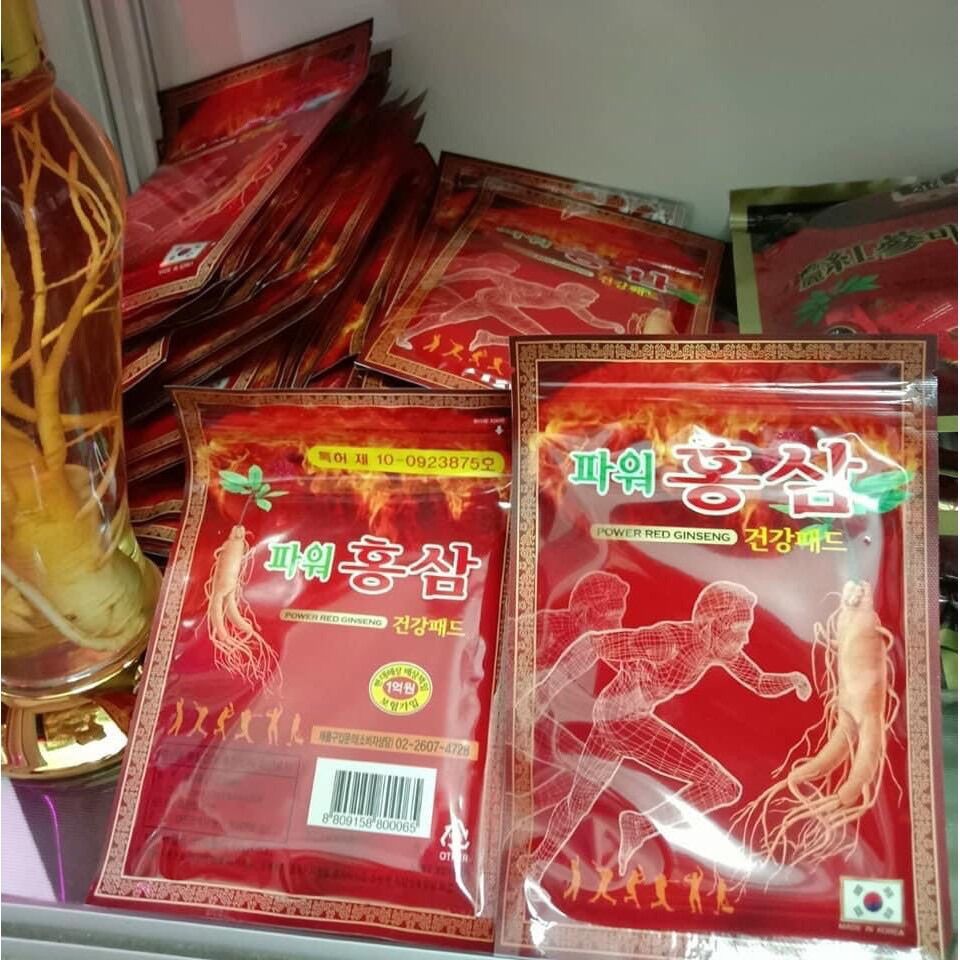 Cao dán hồng sâm hàn quốc gói 20 miếng