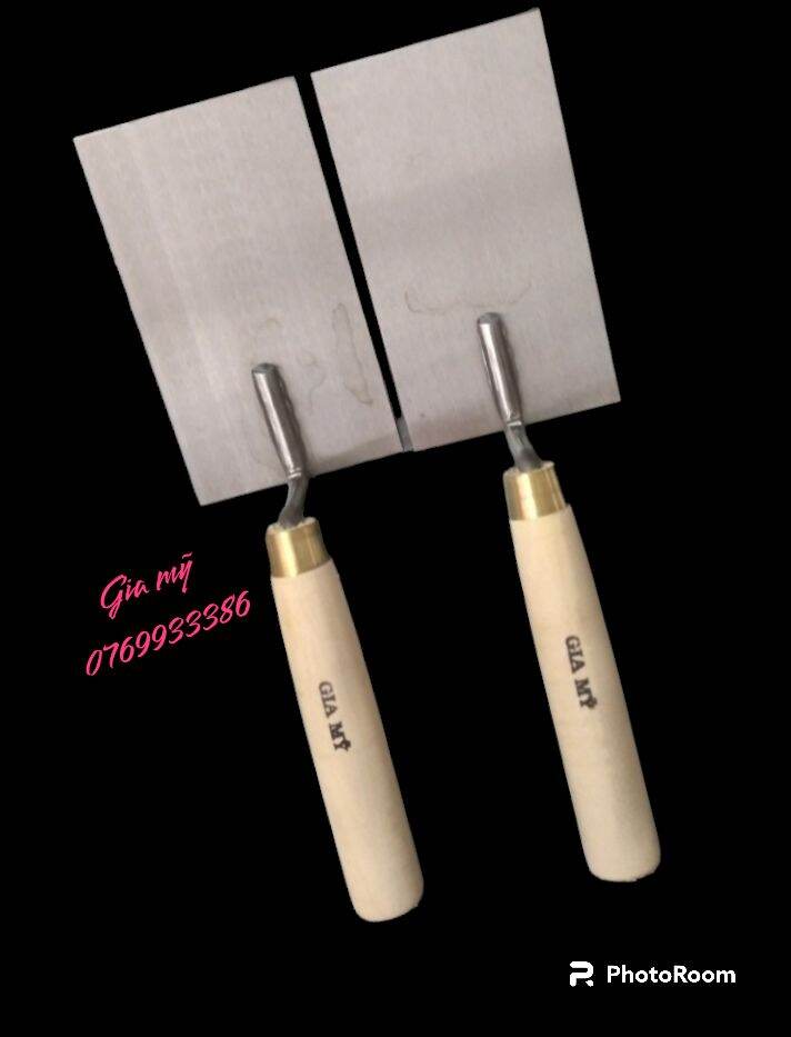 [HCM]Bay Xây Vuông ( dụng cụ thi công xây dựng ) 9x165cm Cán Gỗ bộ 2 sản phẩm. GIA MỸ