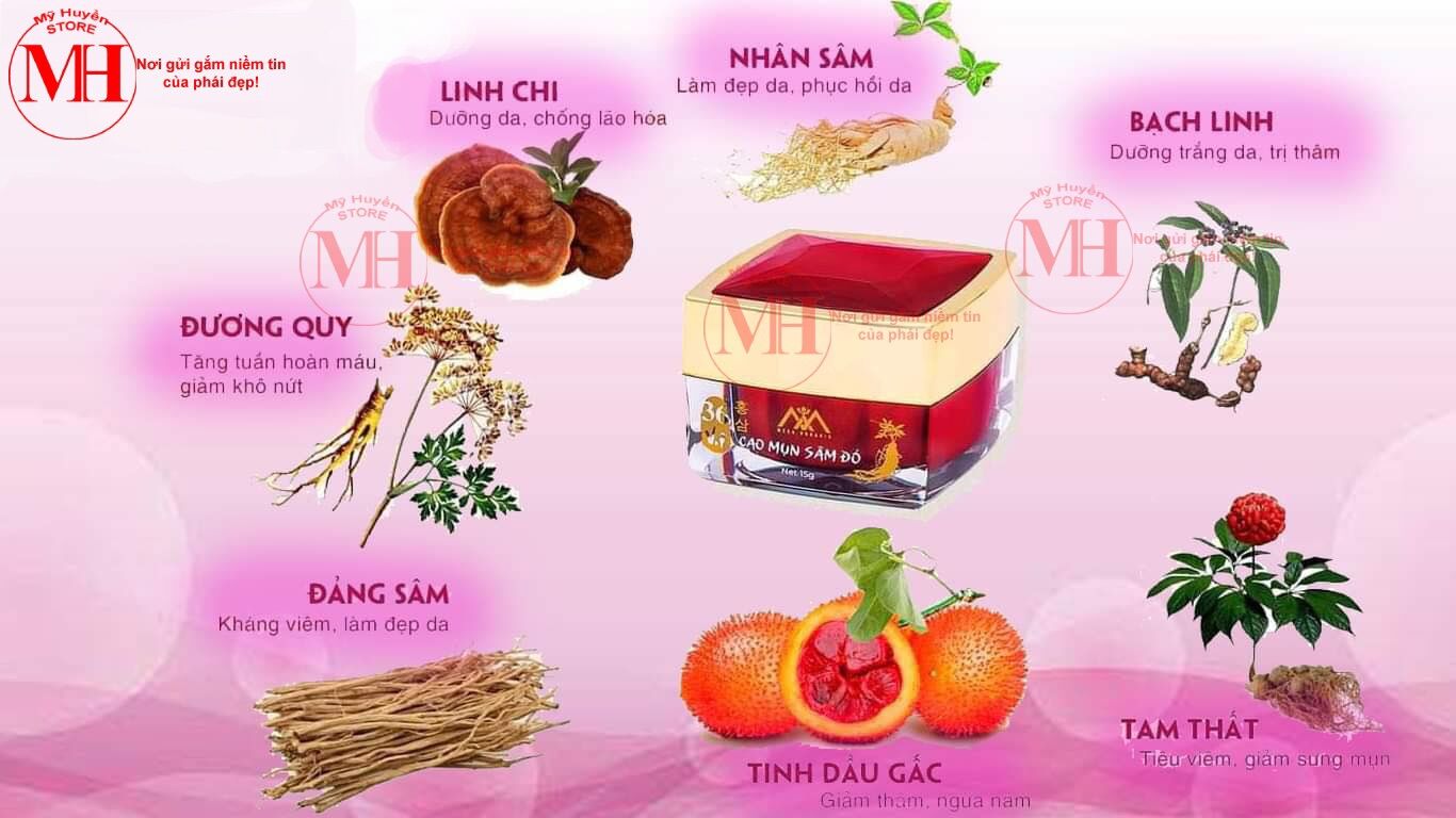Cao Mụn Sâm Đỏ 36 vị ( chính hãng)