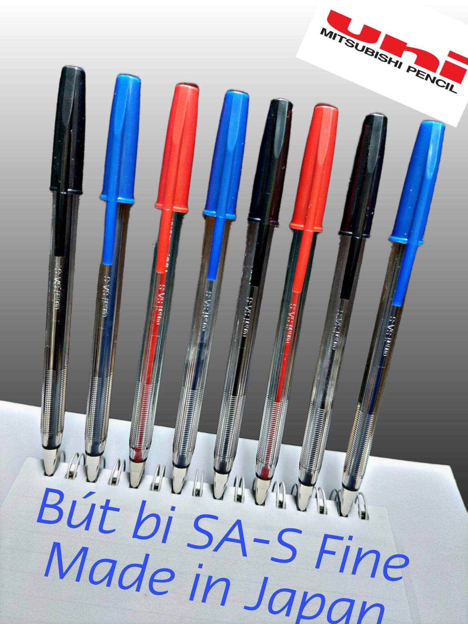 Bút bi uni-ball sa-s fine 0.7mm / made in japan