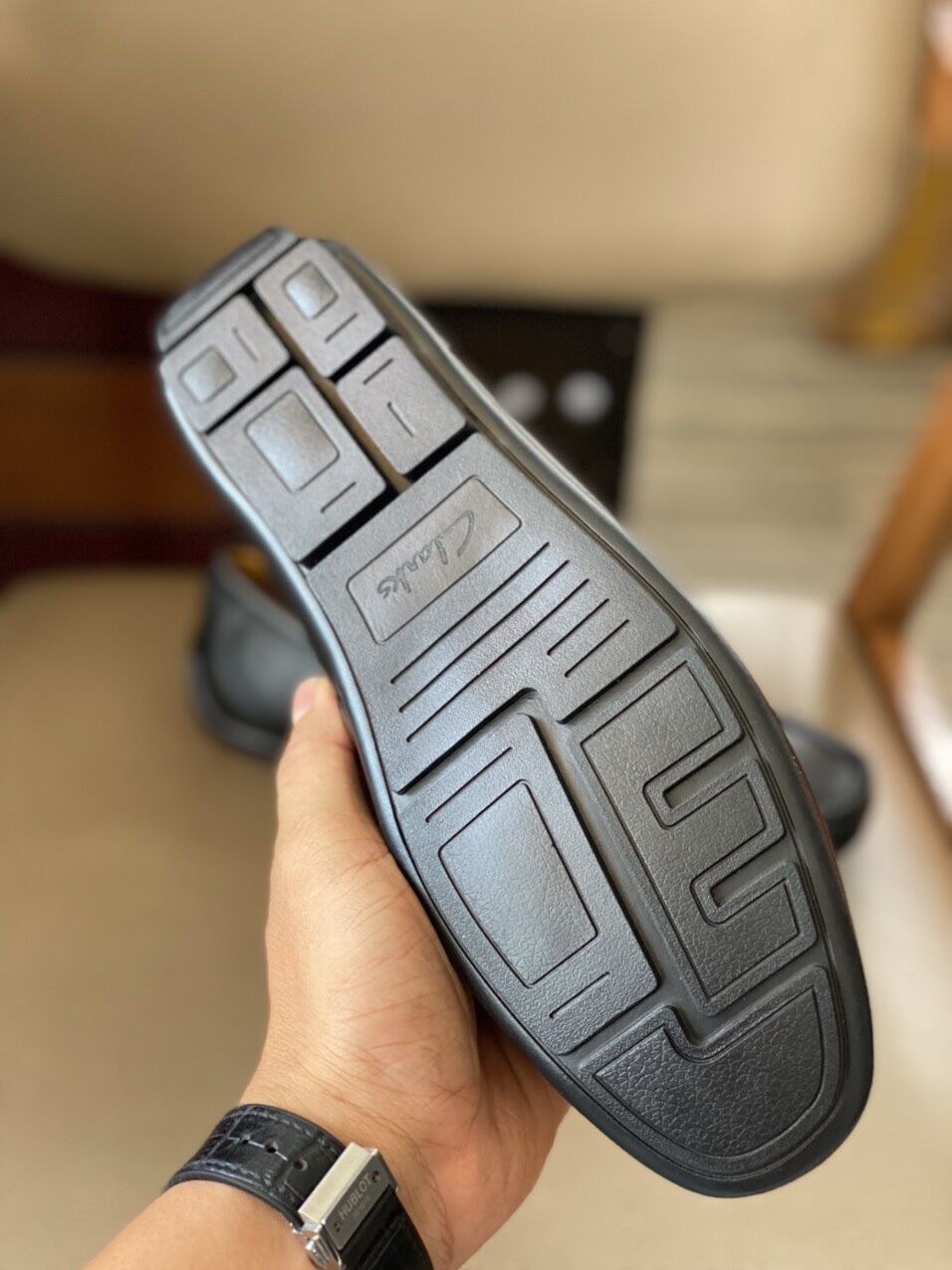 Giày mọi clarks da thật