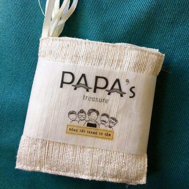Bông tẩy trang từ vải tơ tằm papa