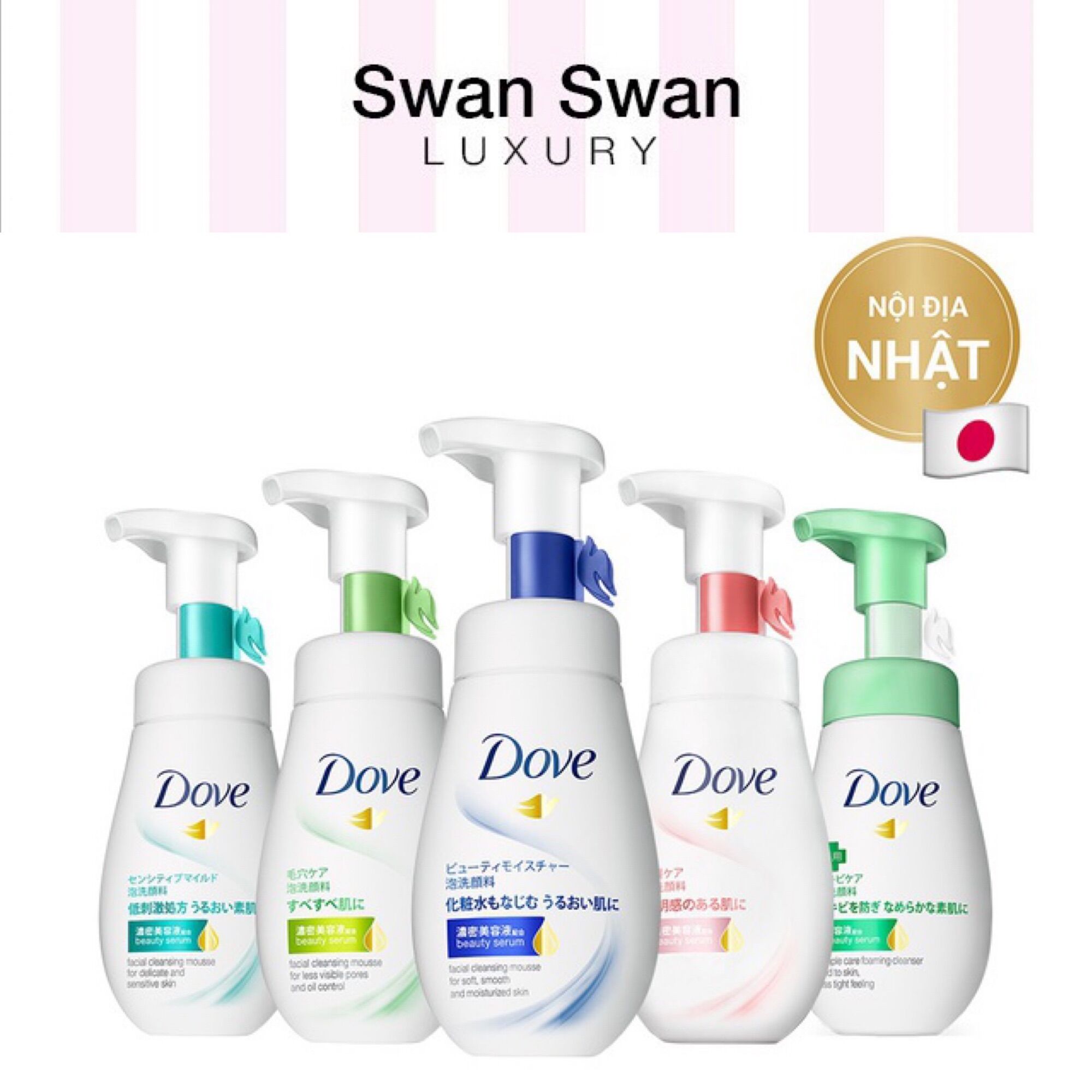 Bọt rửa mặt dove sáng da