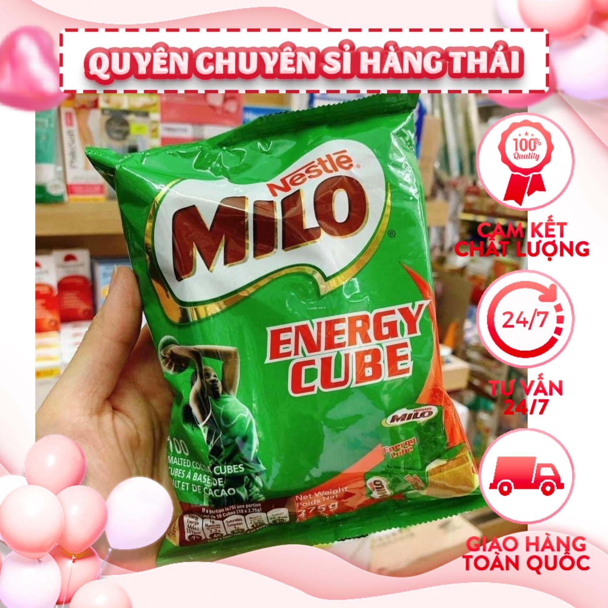 Gói 100viên kẹo Milo Cube thái lan
