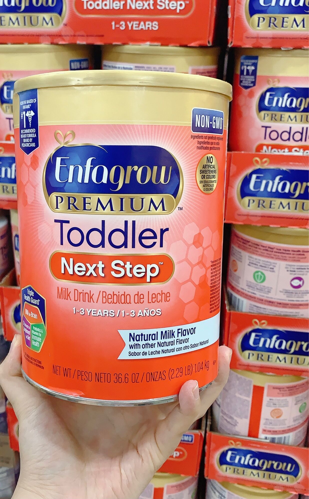 Sữa bột Enfagrow Premium NON –GMO Toddler Next Step cho bé từ 1 đến 3 tuổi 1.04kg – Mỹ